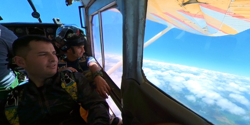 Heber en avión